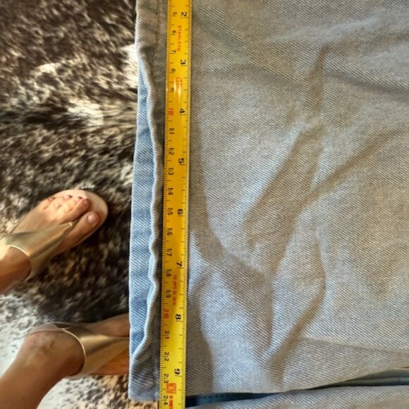 Pre-Loved Princess Polly Wide Leg Jean in Light Blue - Size 2 - Picture 2 of 7
